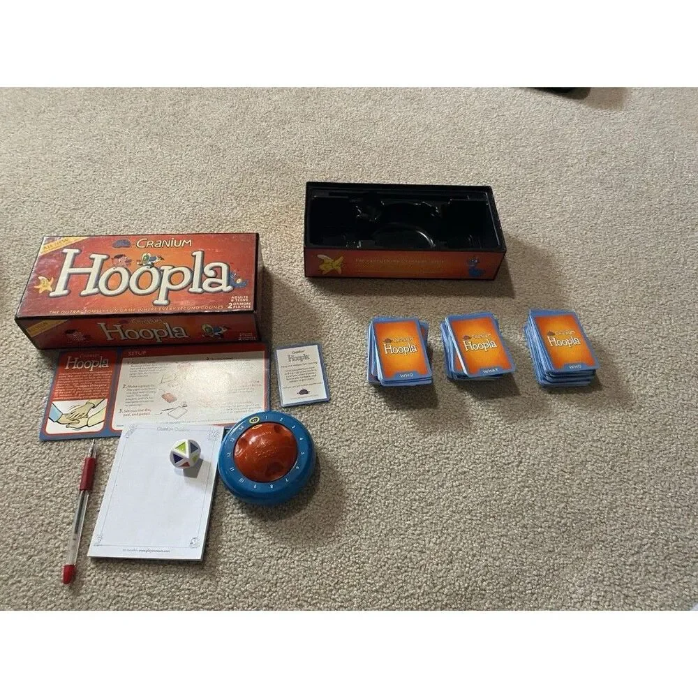 Cranium Hoopla Board Game Complete Vintage 2002 2003
